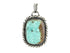 Sterling Silver Natural Turquoise Artisan Pendant, (SP-5983)